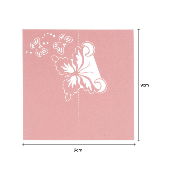 50pcs Mariage Wedding Cards Wedding Invitaions Decoration Lasercutting Invitation Place Wedding Name Cards Party Supplies,Pink -intl June 2018 - 5 50pcs mariage wedding cards Wedding invitaions Decoration lasercutting invitation place wedding name cards party supplies,Pink -intl - 5