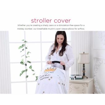 6 In 1 Multifunctional Organic Bamboo Muslin Swaddle Blanket Cottontowel Burp Baby Wrap Nursing Cover 120x120cm June 2018 - 2 6 in 1 Multifunctional Organic Bamboo Muslin Swaddle Blanket cottontowel burp baby wrap nursing cover 120x120cm - 2