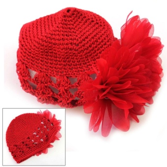 AC Hot Sale Sweet Cute Crochet Flower Beanie Hat Cap Newborn BabyToddlers Girls - Intl June 2018 - 2 AC Hot Sale Sweet Cute Crochet Flower Beanie Hat Cap Newborn BabyToddlers Girls - intl - 2
