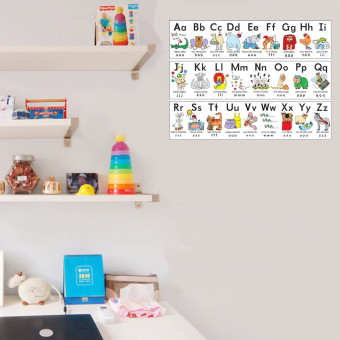 Animals ABC Alphabet Learn Children Educational Silk Cloth Poster Decor 33x43cm - Intl June 2018 - 5 Animals ABC Alphabet Learn Children Educational Silk Cloth Poster Decor 33x43cm - intl - 5