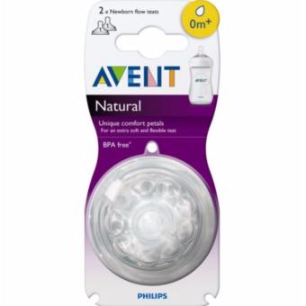 AVENT NATURAL NIPPLES TEATS NEWBORN FLOW 0m+ LEVEL 1 PACK OF 2PCS June 2018 - 2 AVENT NATURAL NIPPLES TEATS NEWBORN FLOW 0m+ LEVEL 1 PACK OF 2PCS - 2