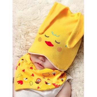 Baby Beanie With Bib Toddler Beanie Hat Soft Cotton Unisex BonnetFood Bib Costume Girls Boys (YELLOW) June 2018 - 2 Baby Beanie with Bib Toddler Beanie Hat Soft Cotton Unisex BonnetFood Bib Costume Girls Boys (YELLOW) - 2