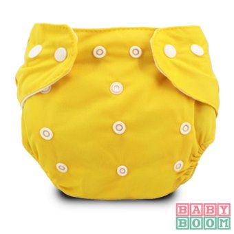BABY BOOM Diaper Cloth Set Of 2 With 3pcs TERRY CLOTH Inserts (Yellow/Red) June 2018 - 3 BABY BOOM Diaper Cloth Set of 2 with 3pcs TERRY CLOTH Inserts (Yellow/Red) - 3