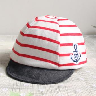 Baby Boys Girls Striped Anchor Lucky Hat Infant Newborn Kids Cap - Intl June 2018 - 2 Baby Boys Girls Striped Anchor Lucky Hat Infant Newborn Kids Cap - intl - 2