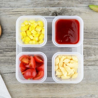 Baby Food Storage Container, Baby Food Freezer Tray With Lid,4x120ML BPA Free, Perfect For Homemade Baby Food, Vegetable &Fruit Purees And Milk - Intl June 2018 - 3 Baby Food Storage Container, Baby Food Freezer Tray with Lid,4x120ML BPA Free, Perfect For Homemade Baby Food, Vegetable &Fruit Purees and Milk - intl - 3