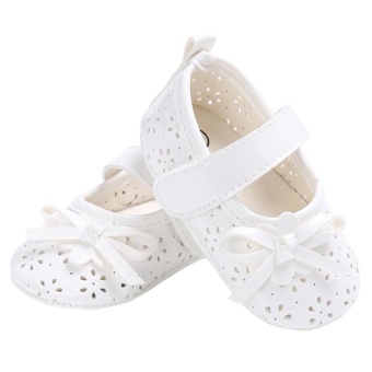 Baby Girl Flat Shoes PU Hollow Newborn Infant Girls AntiskidPrincess Shoes(White)-13CM - Intl June 2018 - 3 Baby Girl Flat Shoes PU Hollow Newborn Infant Girls AntiskidPrincess Shoes(White)-13CM - intl - 3