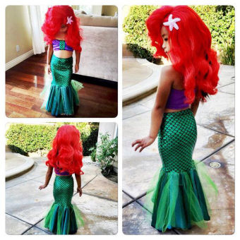 Baby Girls Little Mermaid Costume Dress Swimwear Swimsuit Set - Intl June 2018 - 2 Baby Girls Little Mermaid Costume Dress Swimwear Swimsuit Set - intl - 2