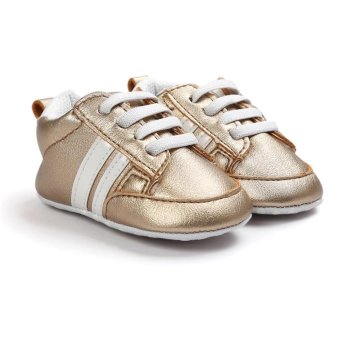 Baby Shoes Soft Bottom Anti-skid PU Leather Shoe For Infant ToddlerBoys Girls(S,Gold) - Intl June 2018 - 2 Baby Shoes Soft Bottom Anti-skid PU Leather Shoe For Infant ToddlerBoys Girls(S,Gold) - intl - 2