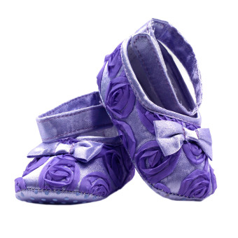 BABY STEPS Flossy Ribbon Baby Girl Shoes (Purple) April 2018 - 3 BABY STEPS Flossy Ribbon Baby Girl Shoes (Purple) - 3