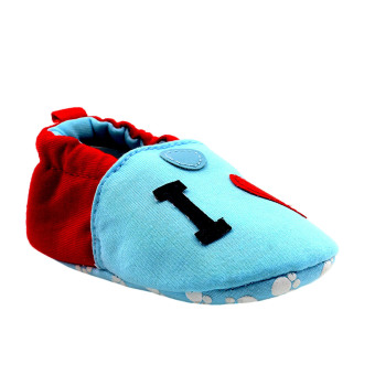 BABY STEPS IloveDad Baby Cotton Shoes (Blue/Red) June 2018 - 2 BABY STEPS IloveDad Baby Cotton Shoes (Blue/Red) - 2