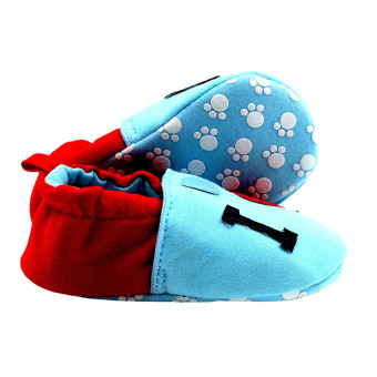 BABY STEPS IloveDad Baby Cotton Shoes (Blue/Red) June 2018 - 3 BABY STEPS IloveDad Baby Cotton Shoes (Blue/Red) - 3