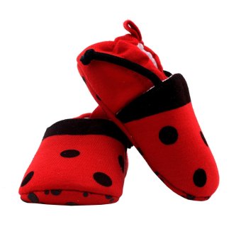 BABY STEPS Lady Bee Baby Girl Cotton Shoes (Red) June 2018 - 3 BABY STEPS Lady Bee Baby Girl Cotton Shoes (Red) - 3