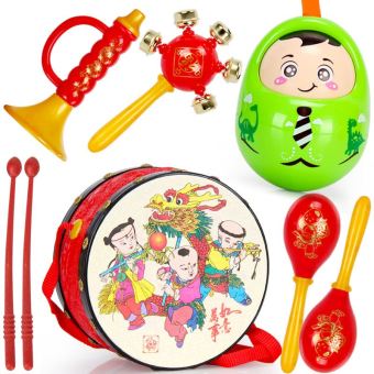 Baobao newborns rattle hand drum