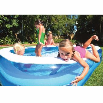 BESTWAY Blue Rectangular Kid's Size Pool With FREE Electric Air BedPump June 2018 - 2 BESTWAY Blue Rectangular Kid's size Pool with FREE Electric Air BedPump - 2