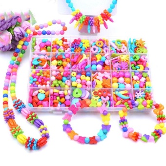 Candy Colors DIY Wear Beads For Bracelet Kids Toys Geometric ShapePersonalized Jigsaw Puzzle - Intl June 2018 - 2 Candy Colors DIY Wear Beads for Bracelet Kids Toys Geometric ShapePersonalized Jigsaw Puzzle - intl - 2