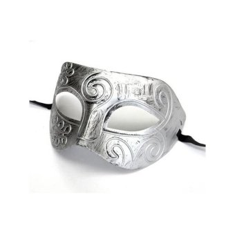 Cool Adult Men Greek Roman Fighter Masquerade Face Mask For FancyDress Ball /Masked Ball /Halloween (Silver) - Intl June 2018 - 2 Cool Adult Men Greek Roman Fighter Masquerade Face Mask for FancyDress Ball /Masked Ball /Halloween (Silver) - intl - 2
