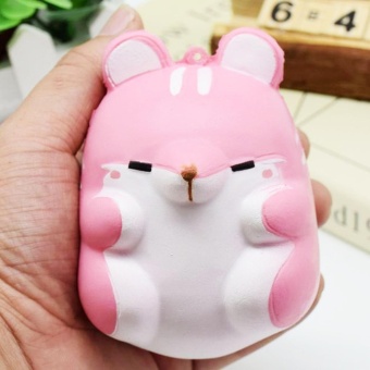 Cute Kawaii Soft Squishy Colorful Simulation Hamster Toy SlowRising For Children Adults Relieves Stress Anxiety Home DecorationSample Model Pink - Intl June 2018 - 2 Cute Kawaii Soft Squishy Colorful Simulation Hamster Toy SlowRising for Children Adults Relieves Stress Anxiety Home DecorationSample Model Pink - intl - 2