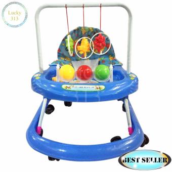 Cute Musical Baby Walker Soft Cushion Blue June 2018 - 2 Cute Musical Baby Walker Soft Cushion Blue - 2