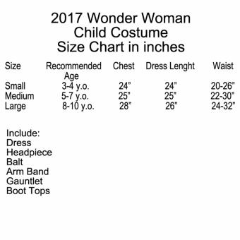 DCB Wonder Woman Costume 2017 Girls Dress Deluxe Size Small Age 3-4years Old April 2018 - 5 DCB Wonder Woman Costume 2017 Girls Dress Deluxe Size Small Age 3-4years old - 5