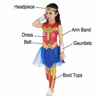 DCB Wonder Woman Costume 2017 Girls Dress Deluxe Size Small Age 3-4years Old April 2018 - 4 DCB Wonder Woman Costume 2017 Girls Dress Deluxe Size Small Age 3-4years old - 4