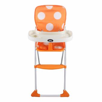 DuoMeite Foldable Polka Dots Baby Feeding High Chair (Orange) June 2018 - 3 DuoMeite Foldable Polka Dots Baby Feeding High Chair (Orange) - 3