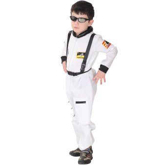 EOZY Kids Astronaut Costume Child Profession Cosplay Outfit Boys Fantasia Halloween Fancy Dress -M (White) June 2018 - 2 EOZY Kids Astronaut Costume Child Profession Cosplay Outfit Boys Fantasia Halloween Fancy Dress -M (White) - 2