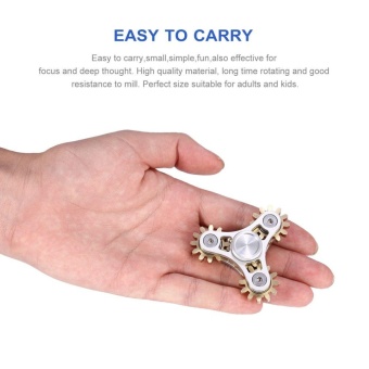 ERA Exquisite Stress Reducer Finger Toy Tri-spinner Hand FidgetSpinner With Gears - Intl June 2018 - 4 ERA Exquisite Stress Reducer Finger Toy Tri-spinner Hand FidgetSpinner With Gears - intl - 4