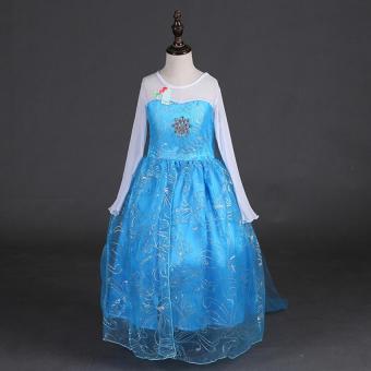 Girls Princess Dress With Crown For Children Girls Birthday Party Dress June 2018 - 2 Girls Princess Dress with crown for Children Girls Birthday party dress - 2