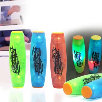 Glow In The Dark Fidget Spinner Roll Stick Desktop Hand FlipAnxiety Release Toy - Intl June 2018 - 3 Glow in the Dark Fidget Spinner Roll Stick Desktop Hand FlipAnxiety Release Toy - intl - 3