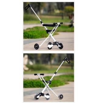 Hansen Portable Foldable 3 Wheel Kid Ride Push Car W HandleStroller Hot Deals (White) June 2018 - 4 Hansen Portable Foldable 3 Wheel Kid Ride Push Car W HandleStroller Hot Deals (White) - 4