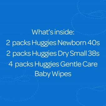 Huggies Dry Newborn Pack (NB, Small & Huggies Baby Wipes) June 2018 - 2 Huggies Dry Newborn Pack (NB, Small & Huggies Baby Wipes) - 2