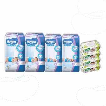 Huggies Dry Newborn Pack (NB, Small & Huggies Baby Wipes) June 2018 - 3 Huggies Dry Newborn Pack (NB, Small & Huggies Baby Wipes) - 3