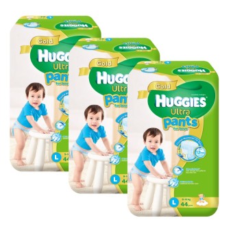 Huggies Ultra Pants For Boys Large - 44 Pcs X 3 Packs (132) July 2018 - 2 Huggies Ultra Pants for Boys Large - 44 pcs x 3 packs (132) - 2