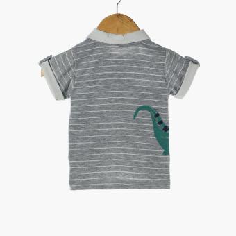Hush Hush Baby Boys King Polo Shirt And Shorts Set (Gray) June 2018 - 3 Hush Hush Baby Boys King Polo Shirt and Shorts Set (Gray) - 3