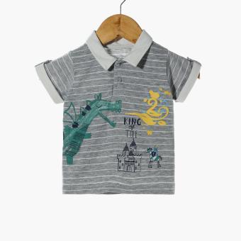 Hush Hush Baby Boys King Polo Shirt And Shorts Set (Gray) June 2018 - 2 Hush Hush Baby Boys King Polo Shirt and Shorts Set (Gray) - 2