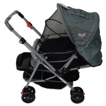 IRDY 829A 3- Ways Stroller W/ 8 Wheels Reversible Handle W/mosquito Net (grey) June 2018 - 2 IRDY 829A 3- ways stroller w/ 8 wheels reversible handle w/mosquito net (grey) - 2