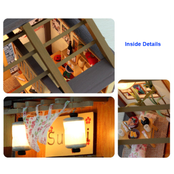 Japanese Sushi Bar DIY Doll House Wooden - Intl June 2018 - 5 Japanese Sushi Bar DIY Doll House Wooden - Intl - 5
