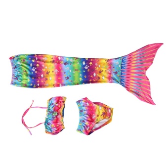 Kids Girls Swimsuit Bikini Set With Mermaids Tail Sea-maid SwimmingCostumes (110) - Intl June 2018 - 4 Kids Girls Swimsuit Bikini Set with Mermaids Tail Sea-maid SwimmingCostumes (110) - intl - 4