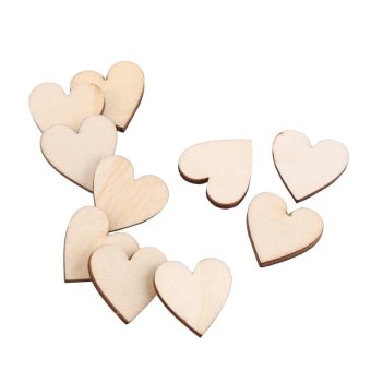 Love Heart Shape Wood Embellishment For Weddings Plaques Craft (20mm 100pcs) - Intl June 2018 - 3 Love Heart Shape Wood Embellishment for Weddings Plaques Craft (20mm 100pcs) - intl - 3