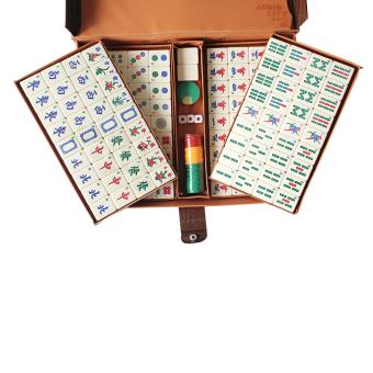 Mahjong Set 144 Cream Tiles Complete In Briefcase June 2018 - 2 Mahjong Set 144 Cream Tiles Complete in Briefcase - 2