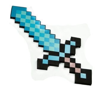 New Blue Minecraft Style Foam Diamond Sword Mosaic Weapons ToysKids Gift June 2018 - 3 New Blue Minecraft Style Foam Diamond Sword Mosaic Weapons ToysKids Gift - 3