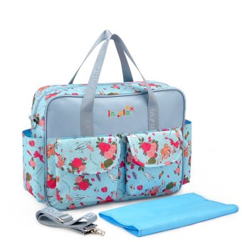 New Mom's Pattern Shoulder Tote Changing Bag Large Capacity Handbagwith Nappy Mat May 2018 - 4 New Mom's Pattern Shoulder Tote Changing Bag Large Capacity Handbagwith Nappy Mat - 4