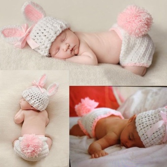 Newborn Baby Girl Boy Knitted Knit Costume Photo Photography PropHats Outfit - Intl April 2018 - 3 Newborn Baby Girl Boy Knitted Knit Costume Photo Photography PropHats Outfit - intl - 3