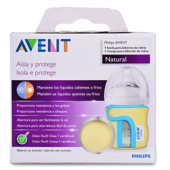 Philips Avent Natural Glass 4oz Bottle Sleeve June 2018 - 2 Philips Avent Natural Glass 4oz Bottle Sleeve - 2