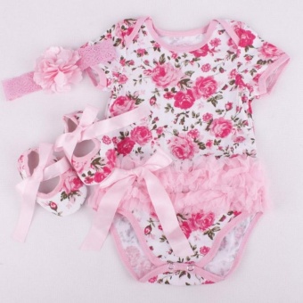 Rose Flower Newborn Baby Girls Romper Tutu Dress Jumpsuit Outfits Clothes - Intl June 2018 - 4 Rose Flower Newborn Baby Girls Romper Tutu Dress Jumpsuit Outfits Clothes - intl - 4