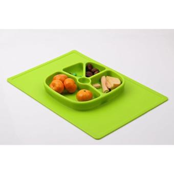 Silicone Placemat Plate Big Rectangular (GREEN) June 2018 - 3 Silicone Placemat Plate Big Rectangular (GREEN) - 3