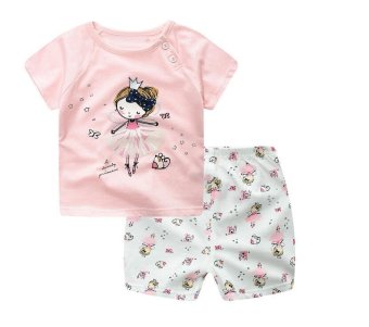 Summer Baby Boy Girl Clothing Sets Short Top + Pants 2pcs/setCartoon Sport Suit Baby Clothing Set Newborn Infant Clothing -Stripe - Intl June 2018 - 2 Summer Baby Boy Girl Clothing Sets Short Top + Pants 2pcs/setCartoon Sport Suit Baby Clothing Set Newborn Infant Clothing -Stripe - intl - 2