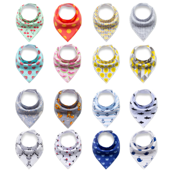 Unisex 4 Pcs Cotton Baby Saliva Towel Bandana Dribble Bibs - Intl April 2018 - 2 Unisex 4 pcs Cotton Baby Saliva Towel Bandana Dribble Bibs - intl - 2