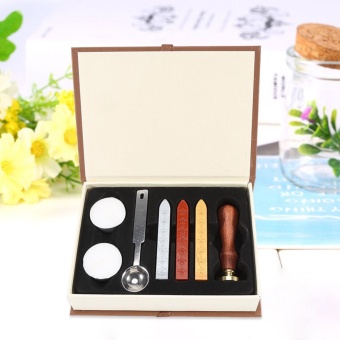 Vintage Alphabet Sealing Wax Stamp Set With Wood Handle + Spoon+Candle(S) - Intl June 2018 - 4 Vintage Alphabet Sealing Wax Stamp Set with Wood Handle + Spoon+Candle(S) - intl - 4