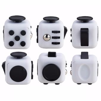White + Black Fidget Cube Anxiety Stress Relief Kids Adults DeskToy June 2018 - 2 White + Black Fidget Cube Anxiety Stress Relief Kids Adults DeskToy - 2